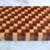 end grain cutting board by Kinship Crafts