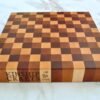 end grain cutting board by Kinship Crafts