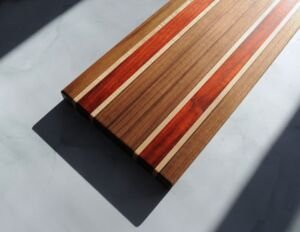 walnut and padauk bread board