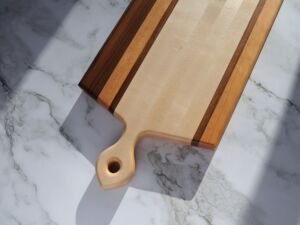 Fine charcuterie board - maple, walnut, cherry