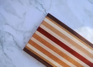 Edge Grain Cutting Board by Kinship Crafts