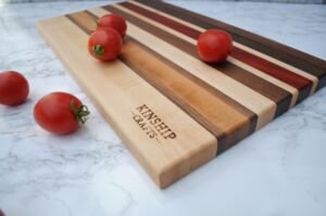 cutting board made in New Brunswick at Kinship Crafts