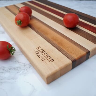 cutting board made in New Brunswick at Kinship Crafts