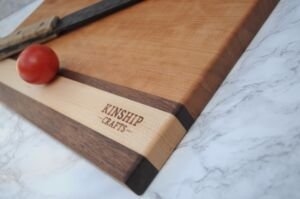 cherry cutting board by Kinship Crafts